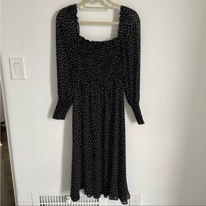 Reformation Dot Dress in black and white size small
